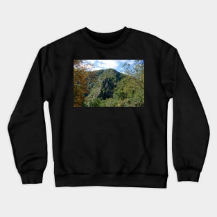 Bodetal, rock, cliff, cliff, Thale, Harz, Germany, autumn Crewneck Sweatshirt